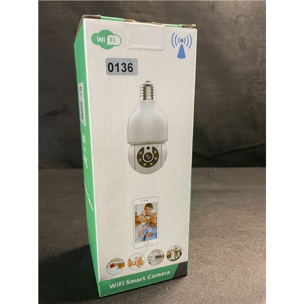 1 Light Bulb Wireless Smart Security Camera - 2.4G WiFi PTZ Security Camera for Home - New!