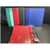 Image 1 : 2 Multi-Packs of 1" Telescoping 3-Ring Binders; 4 Per Pack/8 Binders Total - Assorted Colors - New