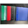 Image 2 : 2 Multi-Packs of 1" Telescoping 3-Ring Binders; 4 Per Pack/8 Binders Total - Assorted Colors - New