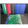 Image 1 : 2 Multi-Packs of 1" Telescoping 3-Ring Binders; 4 Per Pack/8 Binders Total - Assorted Colors - New