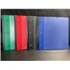 Image 2 : 2 Multi-Packs of 1" Telescoping 3-Ring Binders; 4 Per Pack/8 Binders Total - Assorted Colors - New