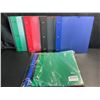 Image 1 : 2 Multi-Packs of 1" Telescoping 3-Ring Binders; 4 Per Pack/8 Binders Total - Assorted Colors - New
