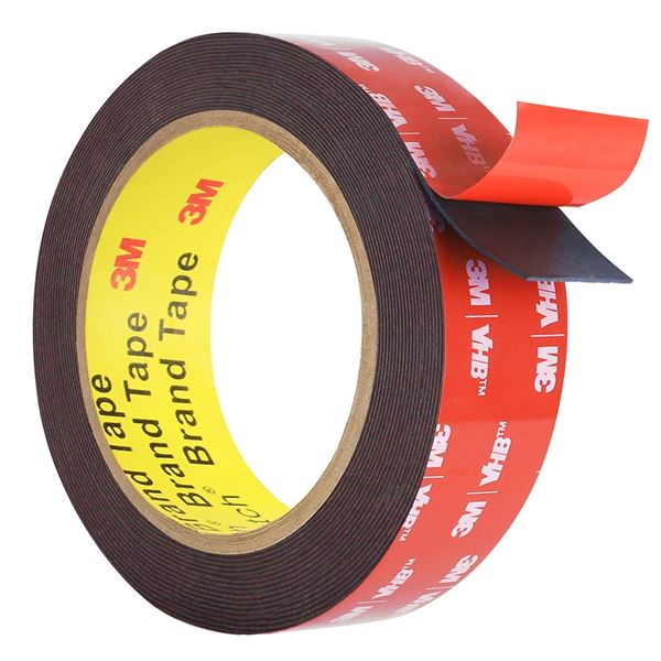 4 Rolls of Heavy Duty Double-Sided Waterproof 3M Mounting Tape - 16FT Per Roll - New