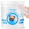 Image 1 : 4 Boxes of Tinioey Pet Wipes - Dog Ear Cleaning Wipes - 60 Count Each - New