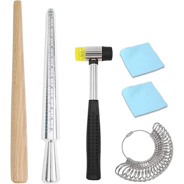 1 Ring Mandrel Metal Ring Sizer Set/Jeweler's Repair Kit - Brand New