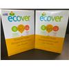 Image 1 : 2 Boxes of Ecover Natural Plant-Based Dishwasher Powder - Citrus - 1.36kg - New Sealed