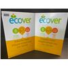Image 1 : 2 Boxes of Ecover Natural Plant-Based Dishwasher Powder - Citrus - 1.36kg - New Sealed