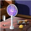 Image 5 : 1 Tmactime Electric Bug Zapper Racket w/ 2 Modes (Auto & Manual); Rechargeable Design - New
