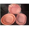 Image 1 : 2 Sets of Silicone Bread Proofing Baskets (2pcs Each) - Includes 10" Oval & 9" Round - Pink - New