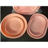 Image 2 : 2 Sets of Silicone Bread Proofing Baskets (2pcs Each) - Includes 10" Oval & 9" Round - Pink - New
