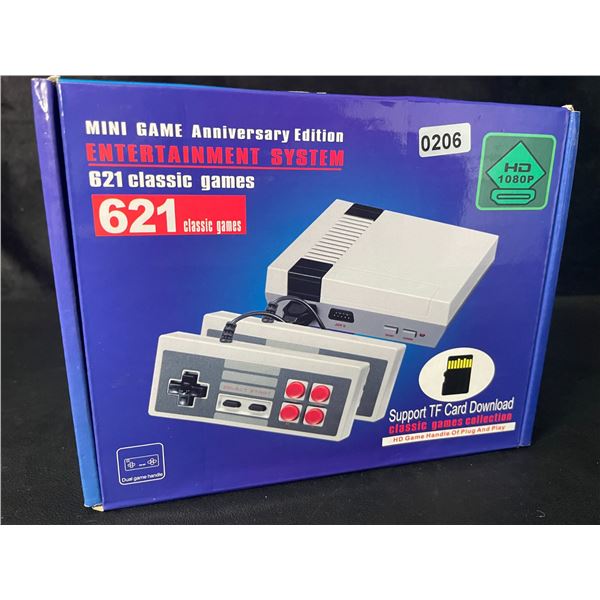 1 Mini-Game Anniversary Entertainment Gaming System - 621 Retro/Classic Games Built-In! - New