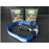 Image 2 : 2 Masbrill LED Light-Up Dog Collars/Safety Collars - Size Medium (See Size Chart) - Blue - Brand New
