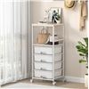 Image 1 : 1 Rolling Storage Utility Cart/Organizer with 4 Drawers - New in Box (Assembly Req'd)