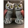 Image 2 : 2PCS Fake Owl Decoy Lawn/Garden Decor Ornaments for Deterring/Scaring Birds - 10" Size - New