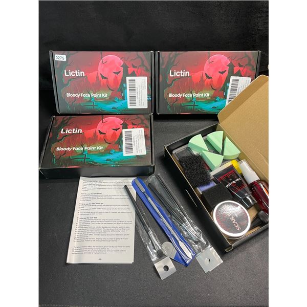 4 Lictin Special Effects Makeup/Face Paint Kits - New