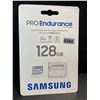 Image 1 : 1 Samsung Pro Endurance 128GB MicroSDXC Memory Card with Adapter - New Sealed