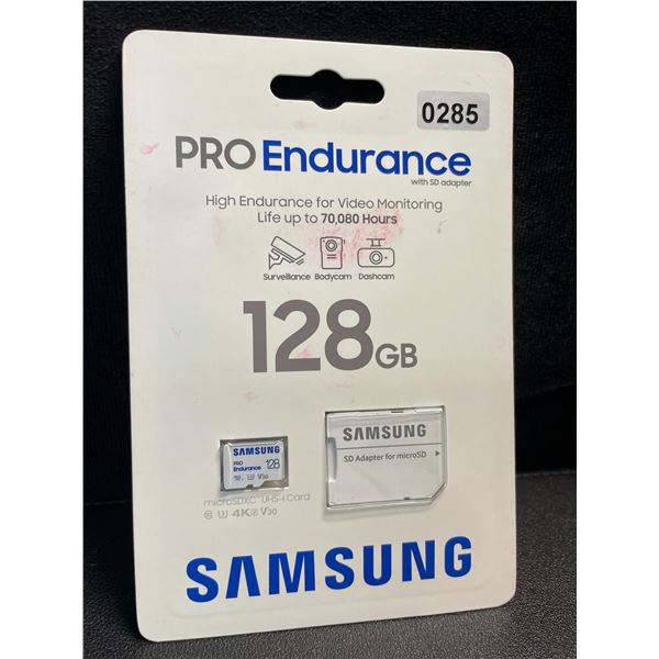 1 Samsung Pro Endurance 128GB MicroSDXC Memory Card with Adapter - New Sealed