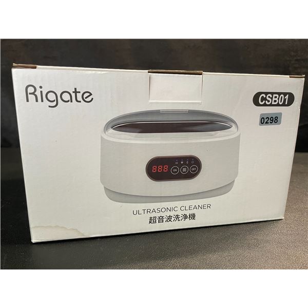 1 Rigate Ultrasonic Cleaner - Great for Jewelry, Glasses, Watches; Cleans & Restores Shine - New