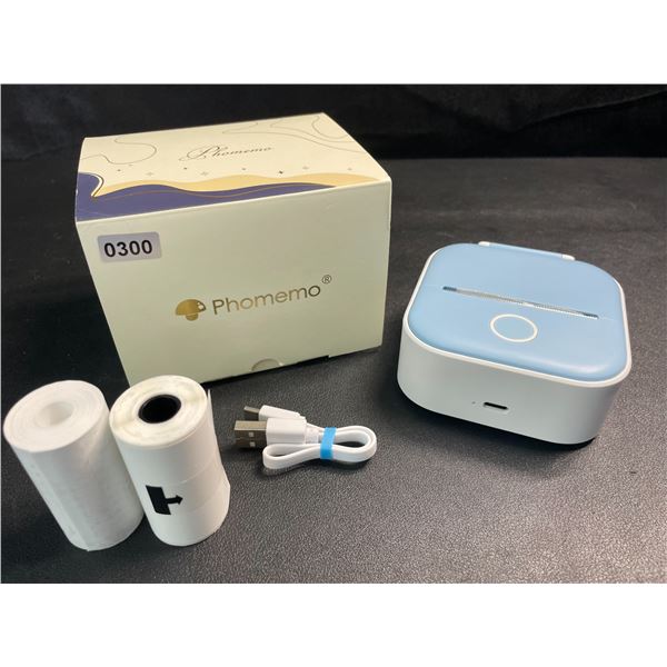 1 Phomemo T02 Mini Thermal Printer/Bluetooth Pocket Printer - 2 Paper Rolls Included - Open Box