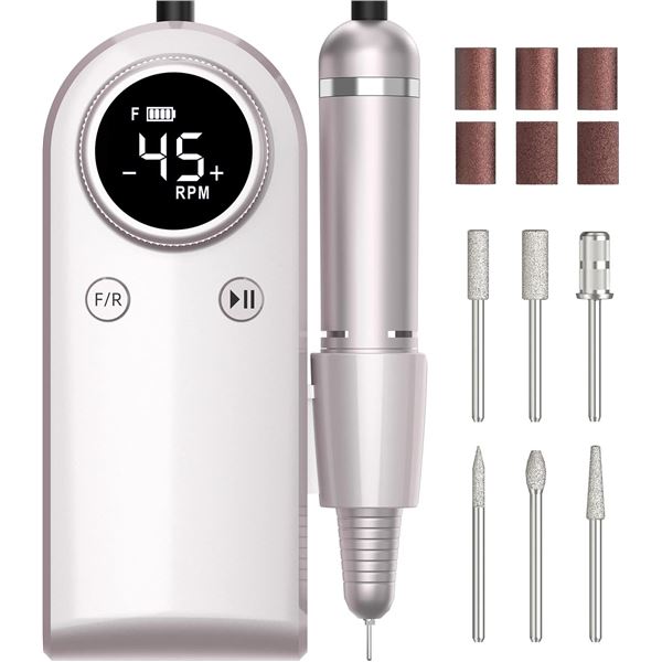 1 Electric High-Power Portable Rechargeable Nail Drill (MS-901) for Salon/Acrylic Nails - New Sealed