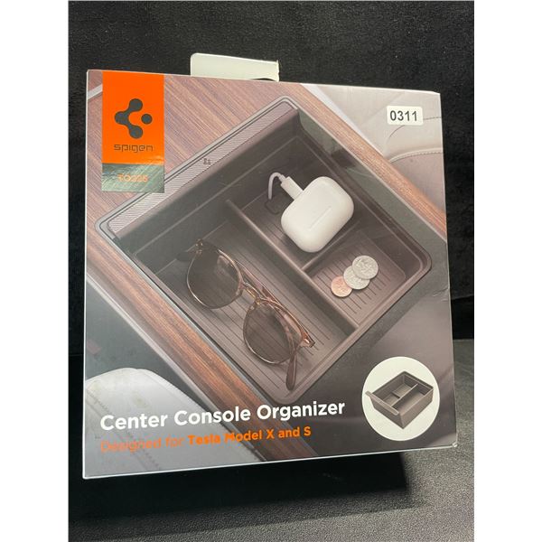 1 Spigen Center Console Organizer Designed for Tesla Model X and S - New