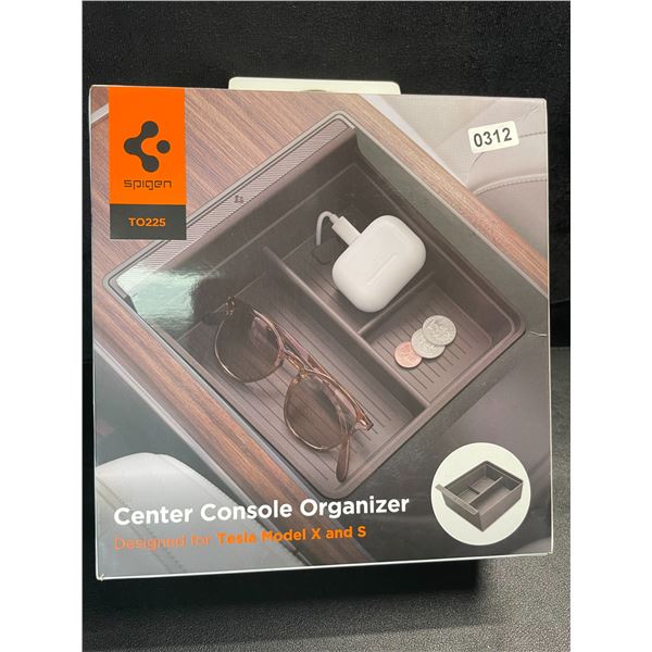 1 Spigen Center Console Organizer Designed for Tesla Model X and S - New