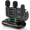 Image 1 : 1 2-Pack of Sylawe Wireless Lavalier Microphones for iPhone (Lightning Connector*) - New Sealed!