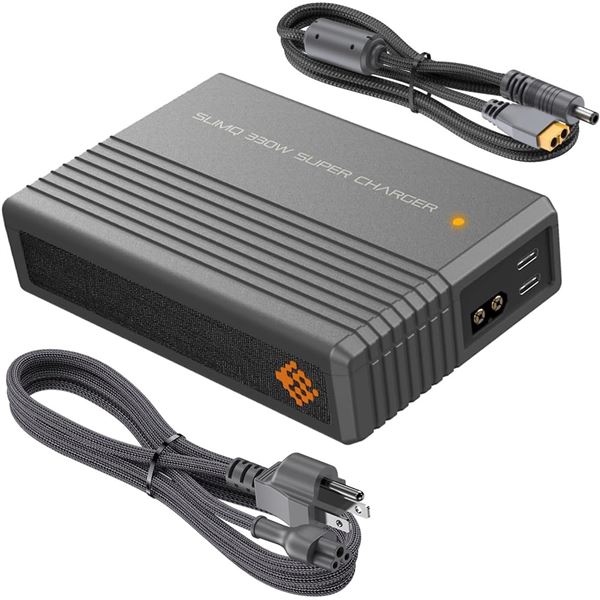 1 SlimQ 330W Gaming Laptop Charger; Multi-Port Power Adapter Power Supply AC Adapter - NEW