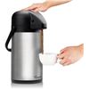 Image 1 : 1 Vondior 64oz Stainless Steel Air Pot Coffee Dispenser; Insulated Thermal Coffee Carafe - New