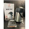 Image 2 : 1 Vondior 64oz Stainless Steel Air Pot Coffee Dispenser; Insulated Thermal Coffee Carafe - New
