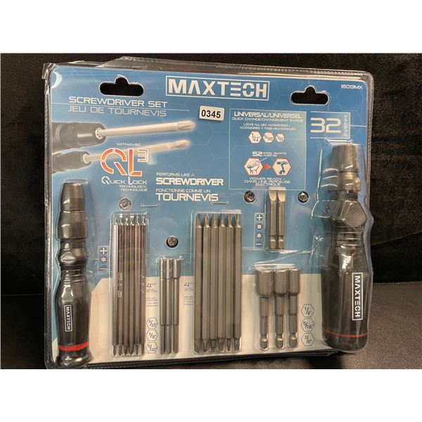 1 MaxTech 31-in-1 Screwdriver Tool Set - New