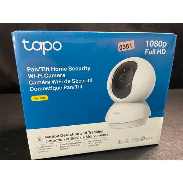 1 TP-Link Tapo C200 Pan/Tilt Home Security Wi-Fi Camera - 1080P Full HD - New Sealed