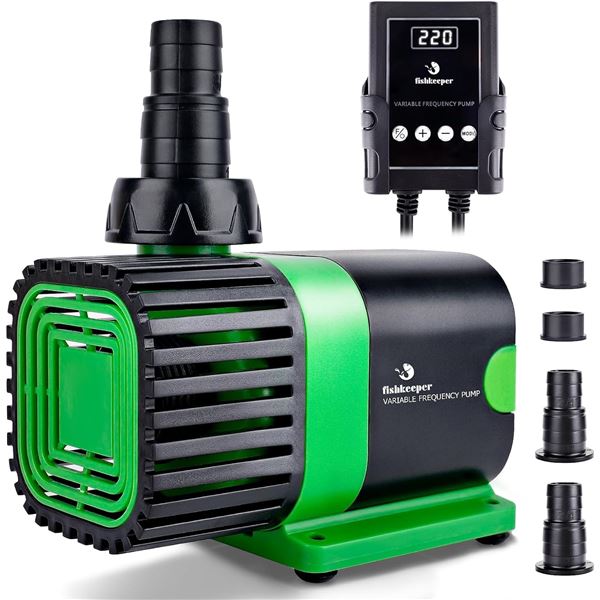 1 Fishkeeper FK020 Variable Frequency Pump; 1057GPH Submersible Water Pump - NEW