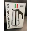Image 1 : 1 Stainless Steel 2-Cup Espresso Maker/Coffee Pot - New in Box