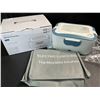 Image 2 : 1 Electric Heated Portable Lunch Box (1.5L) - Power Cable, Car Cable, & Carry Bag Included - New!