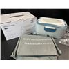 Image 2 : 1 Electric Heated Portable Lunch Box (1.5L) - Power Cable, Car Cable, & Carry Bag Included - New!