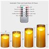 Image 4 : Box of 5 LED Flameless Candles (Battery Operated) w/ Remote Control - (4"/5"/6"/8"/8" Included) New
