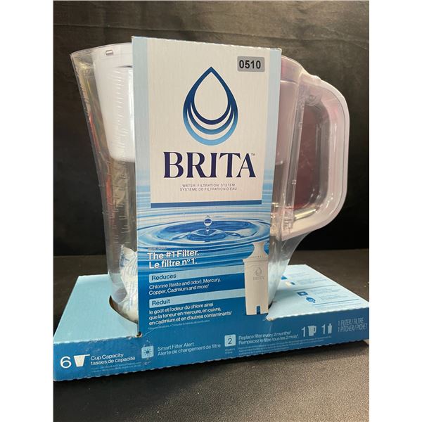 1 BRITA 6-Cup Capacity Water Pitcher with Filter - Brand New