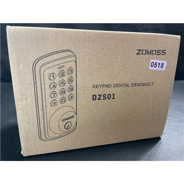 1 Zomoss DZS01 Keypad Digital Deadbolt (Model: DZS01) Satin Nickel - New in Box