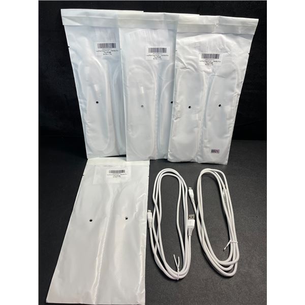 4 Packs of Braided/Heavy Duty iPhone/Lightning Charging Cables (6FT) - 2 Per Pack/8 Total - New