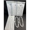 Image 1 : 4 Packs of Braided/Heavy Duty iPhone/Lightning Charging Cables (6FT) - 2 Per Pack/8 Total - New