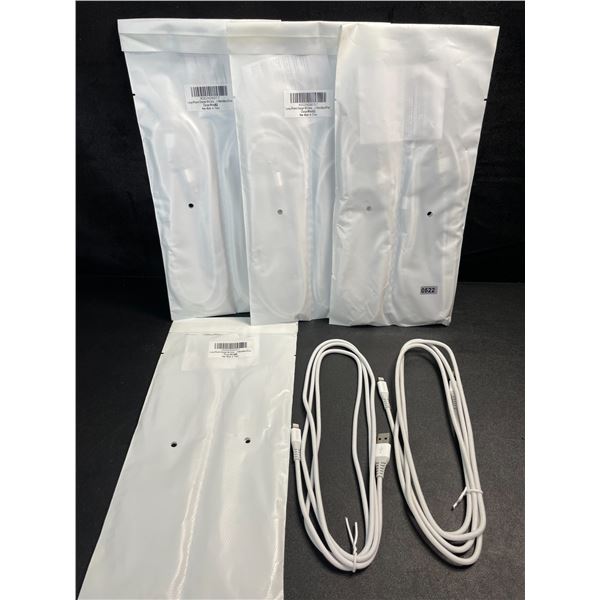 4 Packs of Braided/Heavy Duty iPhone/Lightning Charging Cables (6FT) - 2 Per Pack/8 Total - New