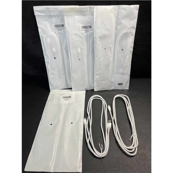 4 Packs of Braided/Heavy Duty iPhone/Lightning Charging Cables (6FT) - 2 Per Pack/8 Total - New