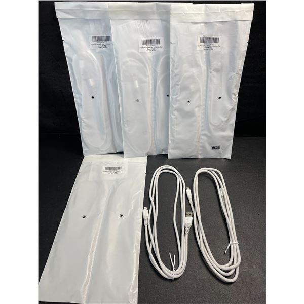 4 Packs of Braided/Heavy Duty iPhone/Lightning Charging Cables (6FT) - 2 Per Pack/8 Total - New