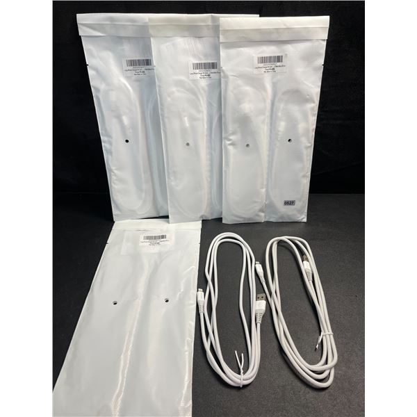 4 Packs of Braided/Heavy Duty iPhone/Lightning Charging Cables (6FT) - 2 Per Pack/8 Total - New