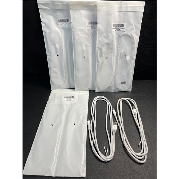 4 Packs of Braided/Heavy Duty iPhone/Lightning Charging Cables (6FT) - 2 Per Pack/8 Total - New