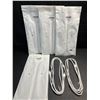 Image 1 : 4 Packs of Braided/Heavy Duty iPhone/Lightning Charging Cables (6FT) - 2 Per Pack/8 Total - New