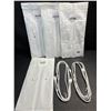 Image 1 : 4 Packs of Braided/Heavy Duty iPhone/Lightning Charging Cables (6FT) - 2 Per Pack/8 Total - New