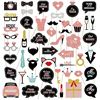 Image 1 : 4 Packs of Wedding Photo Booth Props/Wedding Party Decorations - 51PCS Each - New in Box