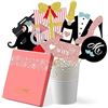 Image 6 : 4 Packs of Wedding Photo Booth Props/Wedding Party Decorations - 51PCS Each - New in Box